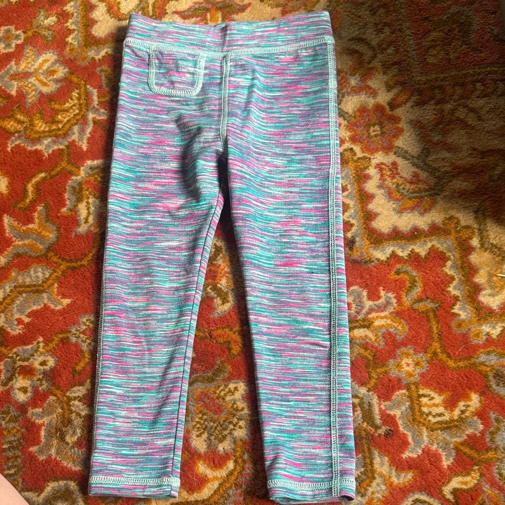 Cat & Jack Multicolor Striped Kids Leggings